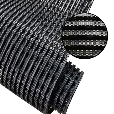 La grille noire de vinyle de nattes de plancher de sécurité de circulation dense imperméabilisent tous temps
