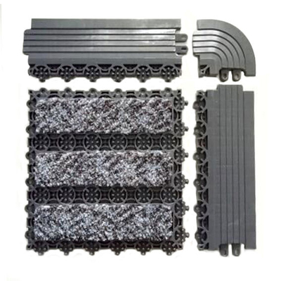 Tapis modulaire de verrouillage sans couture de plancher d'entrée des tapis 11mm de PVC de bureau