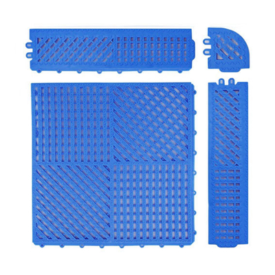 l'anti PVC du glissement 30x30 parquettent des carrelages de Mat Spas Verandas Interlocking Plastic