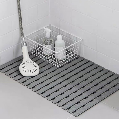 Tapis résistant à l'usure 60CM*90CM de plancher de Grey Bathroom Anti Slip Toilet