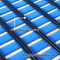 Anti tapis de plancher de PVC de glissement de bandes d'intérieur 12 mètres de sécurité de grille de bleu humide de nattes